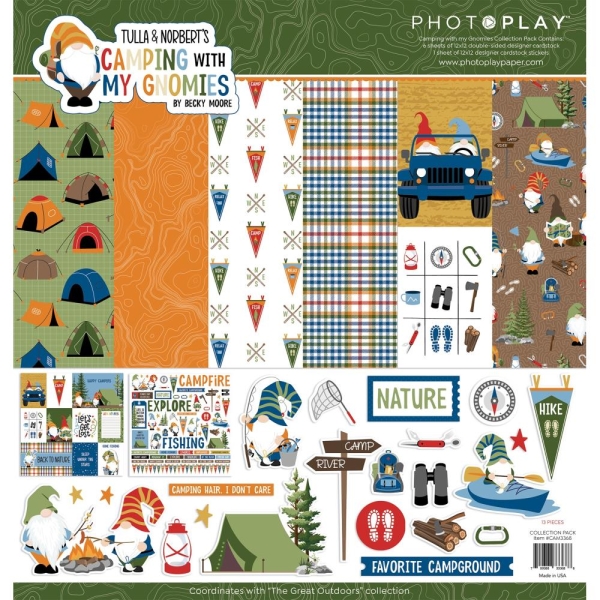 Camping with my Gnomies Collection 12x12 - Photoplay